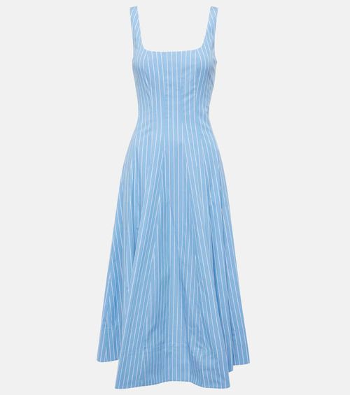 sachin and babi light blue dress STAUD Dena Sleeveless Stretch Cotton Minidress main image 0