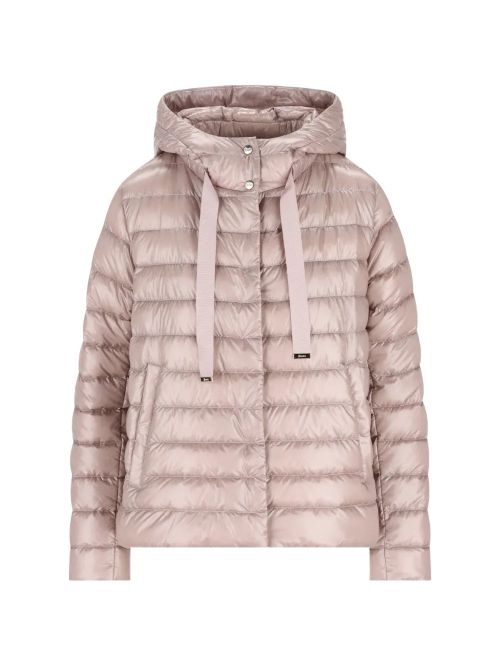 Ultralight Quilted Down Jacket — Beige