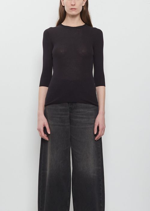 6397 Heirloom Cotton Silk Elbow Tee Jet