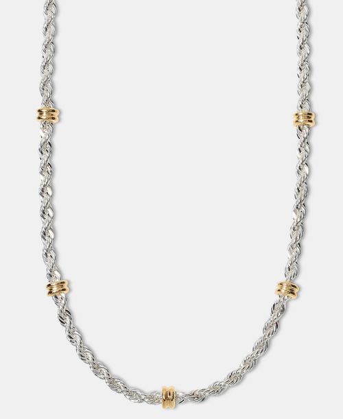"Rope 17"" Collar Necklace - Two-Tone"