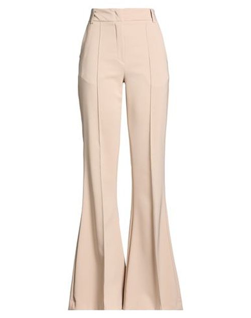 Woman Pants Sand Size 6 Polyester, Elastane