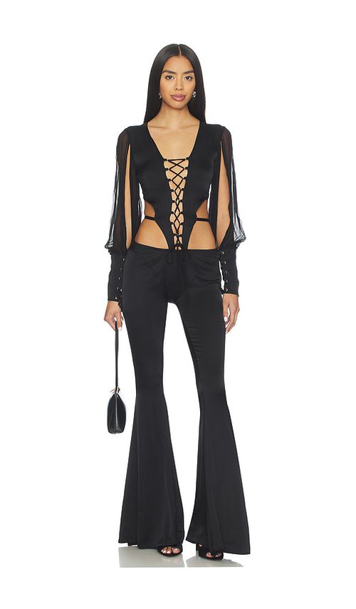 AMOR MIA Huntress Jumpsuit in Black. L. Also in M