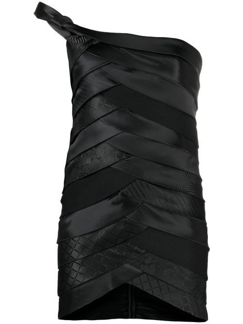 Single-strap minidress - Black