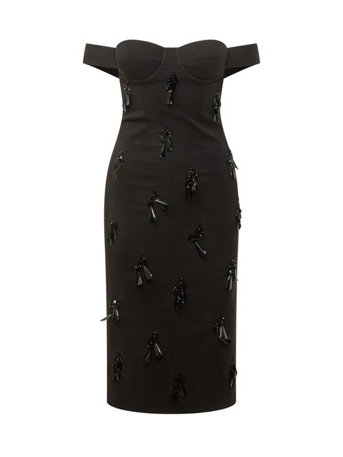 Elegant Mini Bustier Suit with Sparkling Accents