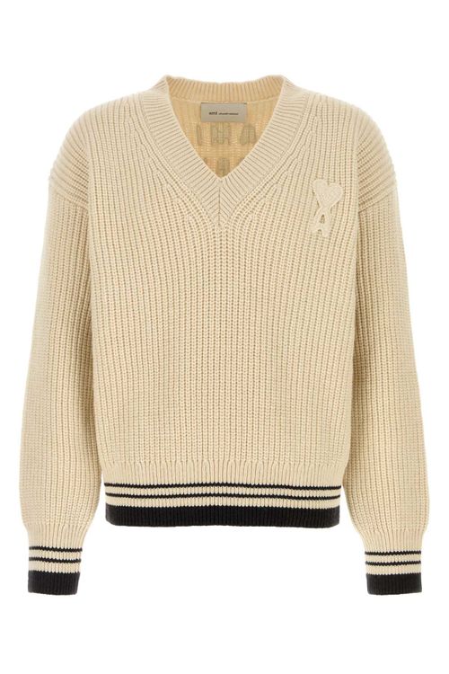Neck Sweater — Beige