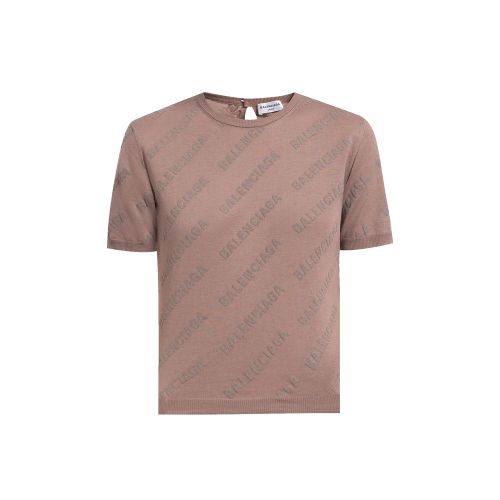 Logo-Print Cotton T-Shirt — Brown