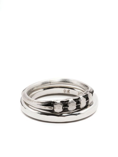 Facettes combination ring - Silver