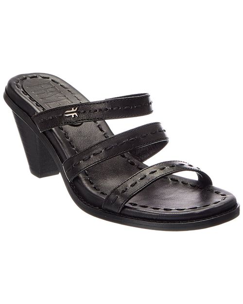 Estelle Strappy Slide Leather Sandal
