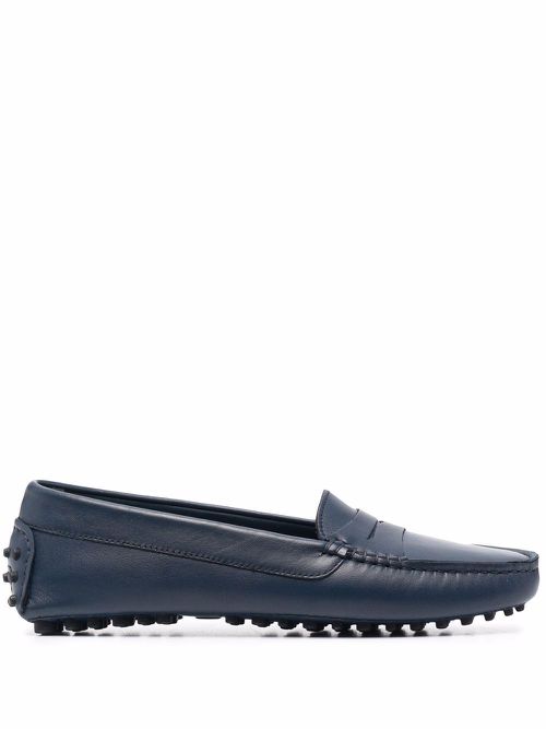 Ashley almond-toe loafers - Blue