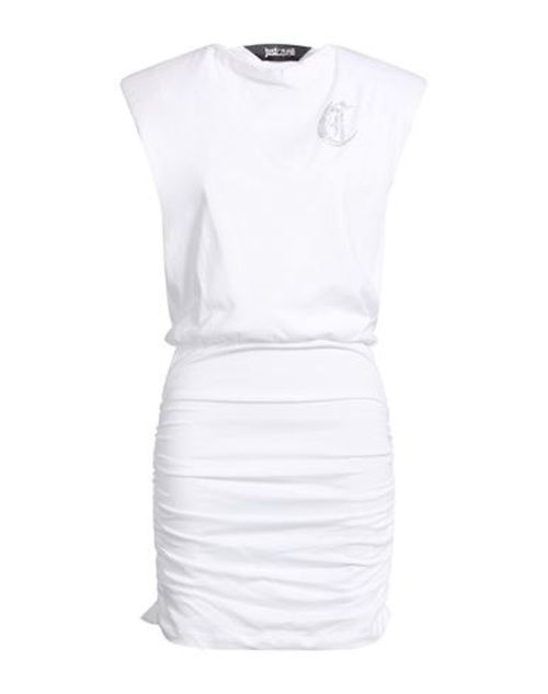 Woman Midi dress White Size M Cotton