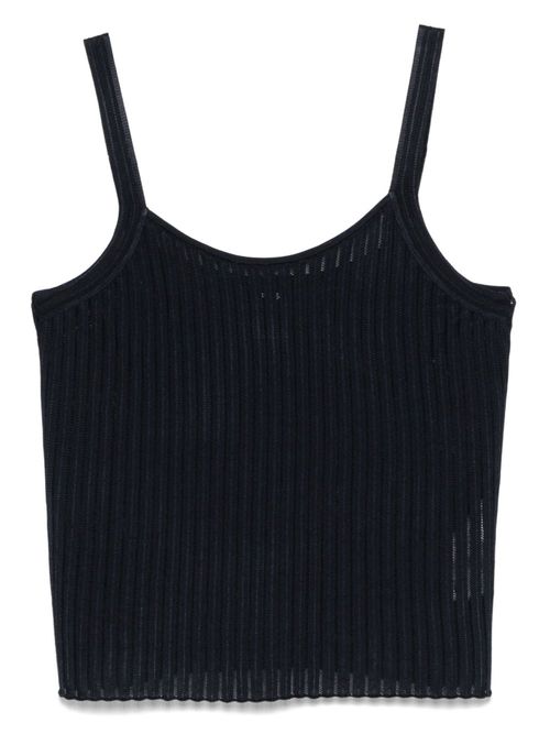 Ribbed tank top - Blue