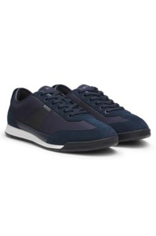 BOSS Trainers with mesh detailing - Dark Blue Men's Sneaker
