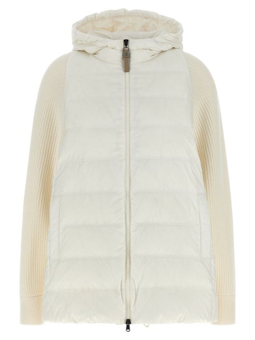 Shiny Zipper Pull Down Jacket