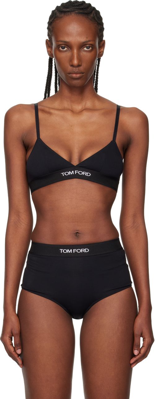 Black Modal Signature Bra
