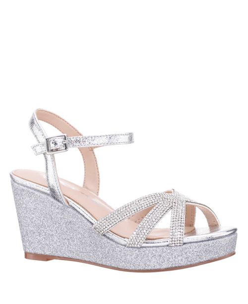 Nina Ricci 여성 Big Girls Fashion Adjustable Strap Sandals - Silver