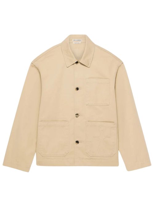 Button Fastening Chest Pocket Logo Coat