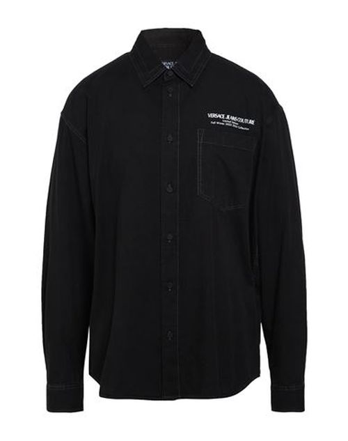 Man Shirt Black Size 38 Cotton
