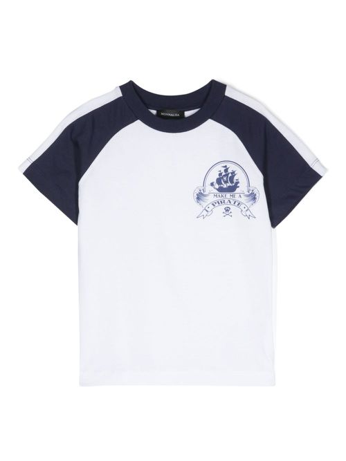 Nautical-print T-shirt - White