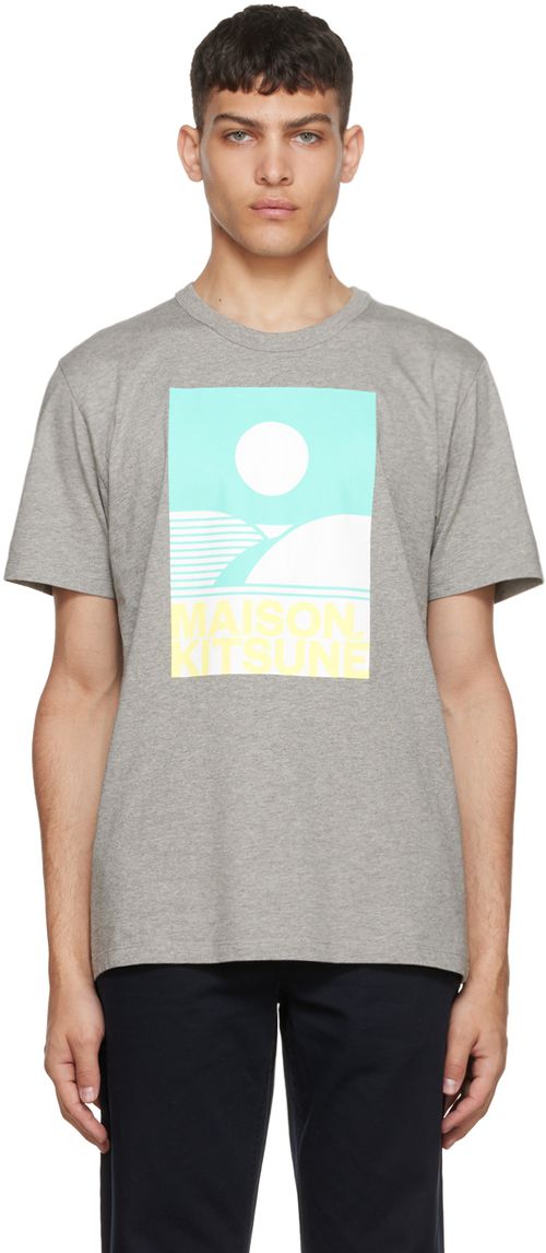Maison Kitsuné Anthony Burrillエディション グレー Tシャツ
