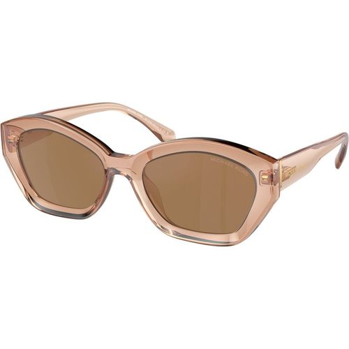 Michael Kors Woman Michael Kors MK2209U BEL AIR 3999/O Sunglasses Injected Brown Brown Geometric Normal Mirror