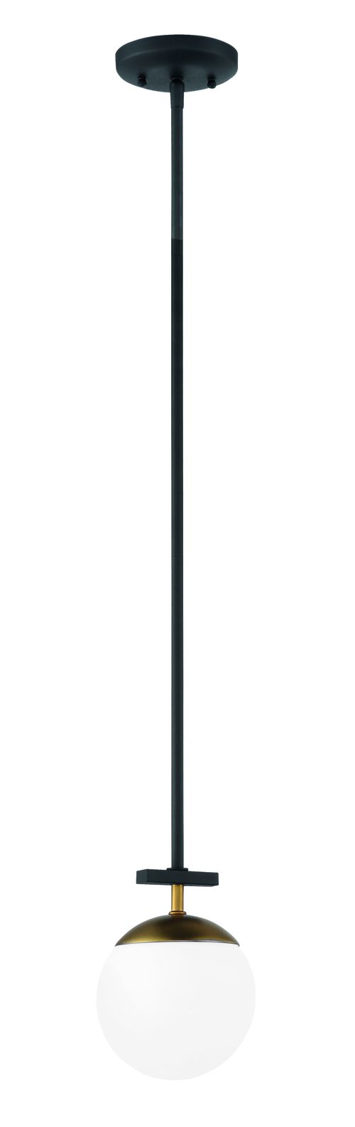 George Kovacs Alluria Pendant Light in Weathered Black with Autumn Gold - P