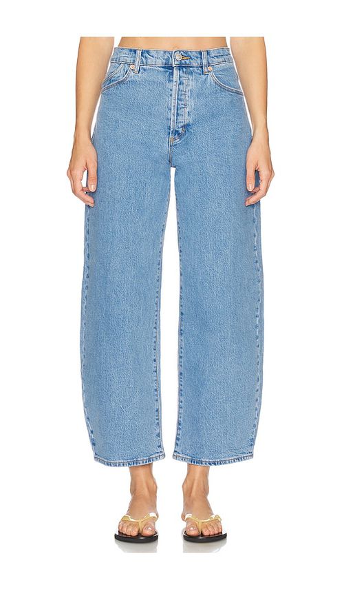 ROLLA'S Gigi Barrel Jeans in Blue.  34. Also in 23, 24, 25, 26, 27, 28, 29