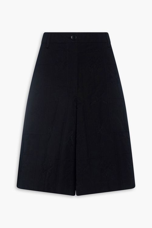 Annika cotton-blend shorts - Black - UK 14