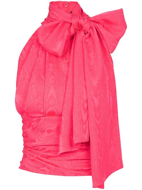 Draped sleeveless blouse - Pink