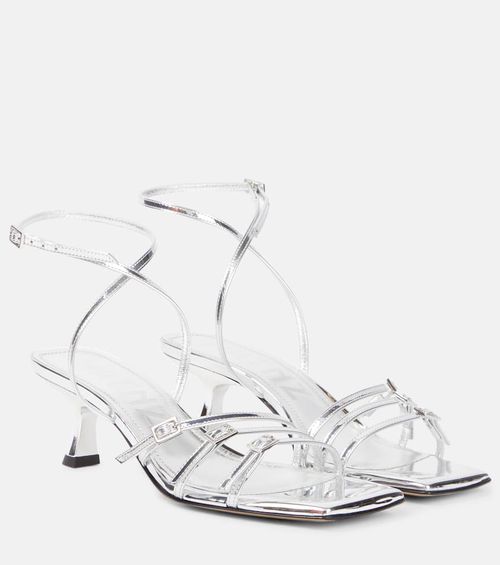 Teresa 80 metallic leather sandals