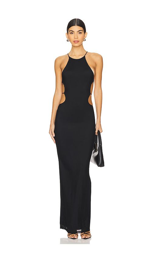 Superdown Rue Maxi Dress in Black.  XL. Also in
