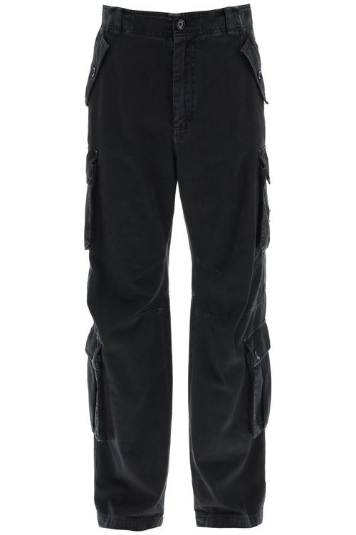 Wide-leg Cargo Pants