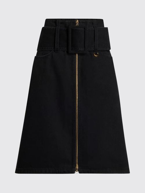 Skirt Woman color Black