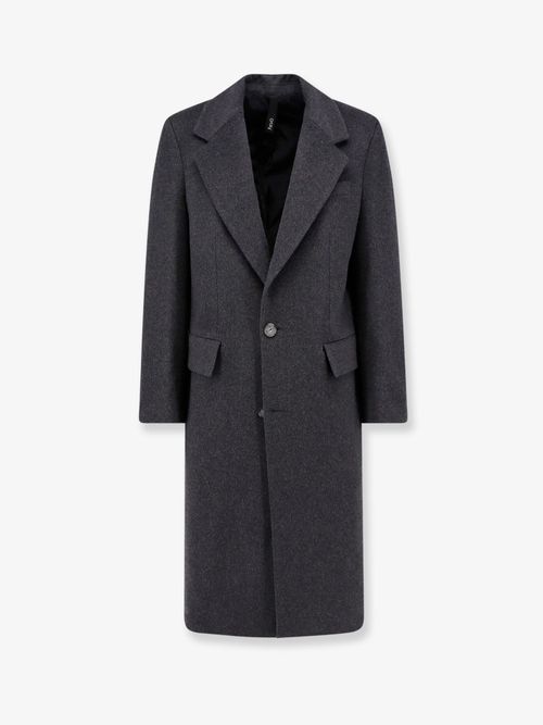 Cashmere, Satin-Lined Coat — Gray