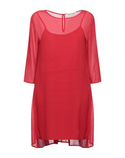Woman Mini dress Red Size 4 Polyester