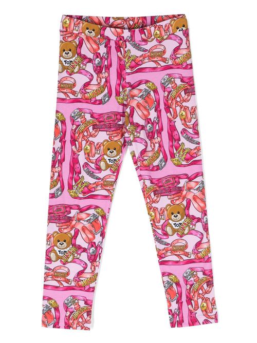 Graphic-print cotton legging - Pink
