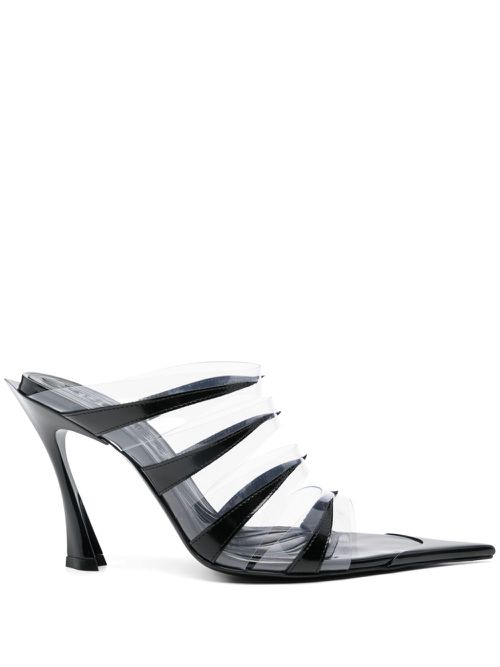95mm Plexi mules - Black
