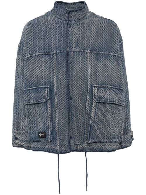 Panelled denim jacket - Blue