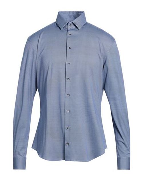 Man Shirt Blue Size 15 Cotton