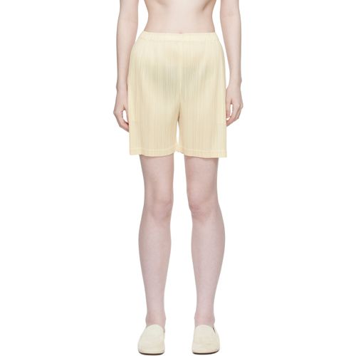 Beige Loop Shorts