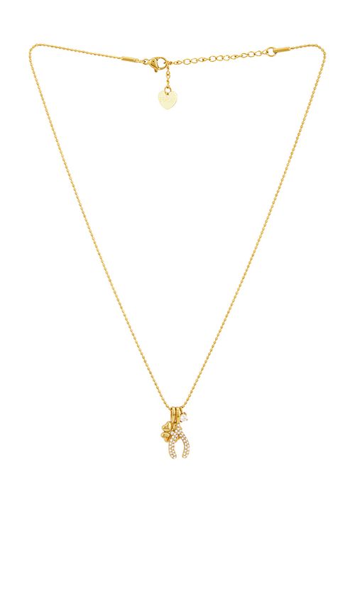 BRACHA Lucky Wish Necklace in Metallic Gold