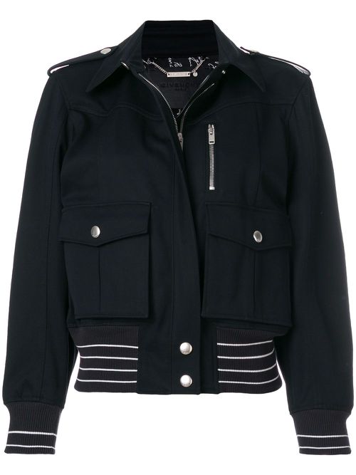 Zipped fitted jacket - Blue