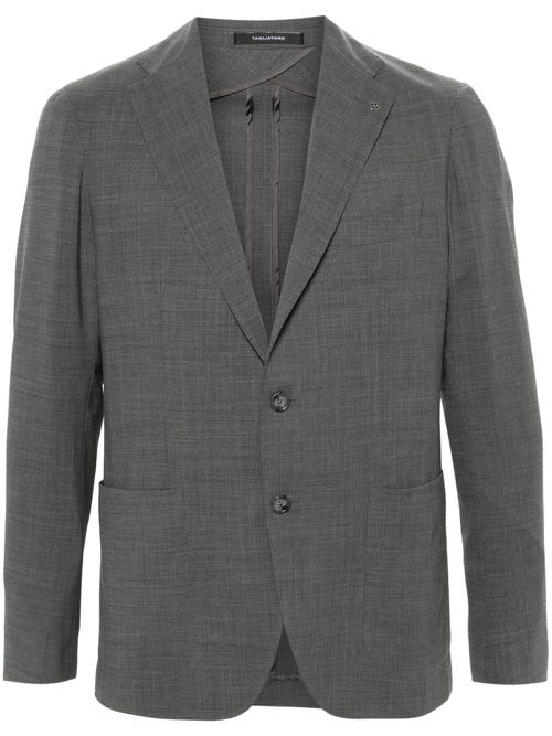 Notched-lapels single-breasted blazer - Grey