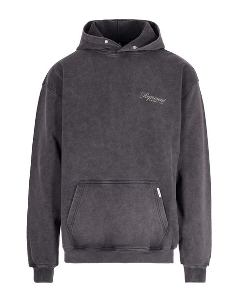 Grey Logo Hood Sweatshirt