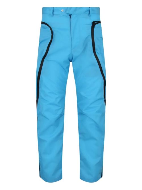 Curved-Pocket Technical Cargo Pants — Blue