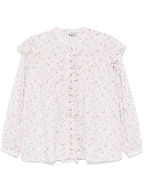 Floral-print blouse - White