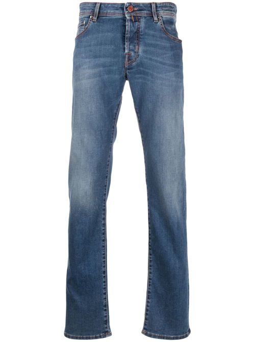 Mid-rise slim-fit jeans - Blue