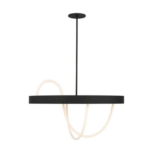 Nightshade Black LED Chandelier from the Uneri Collection