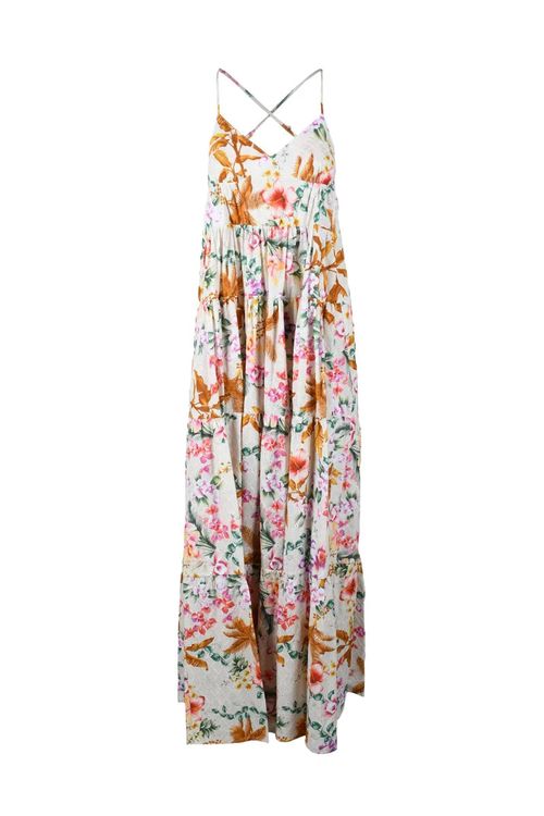 Long Dress Cotton Beige