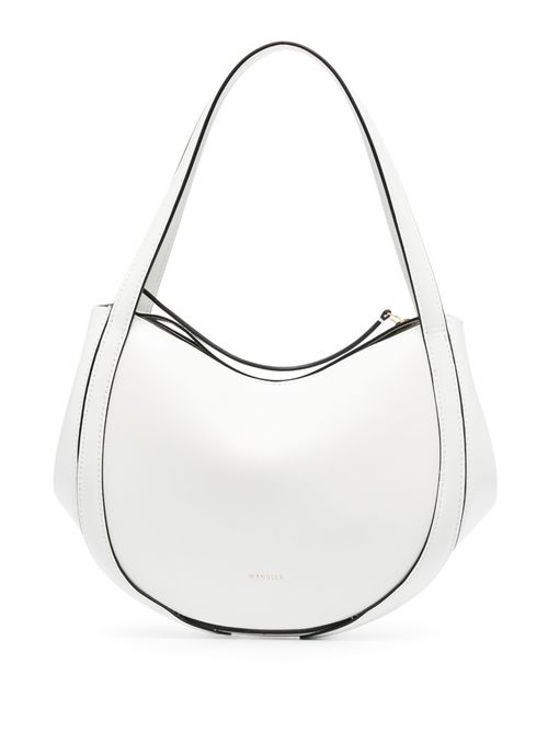 Lin leather shoulder bag - White
