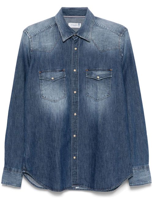Washed-denim shirt - Blue